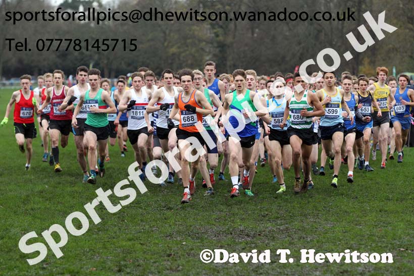 Mens under-17s, British Athletics Liverpool Cross Challenge, Sefton Park, Liverpool. Photo: David T. Hewitson/Sports for All Pics